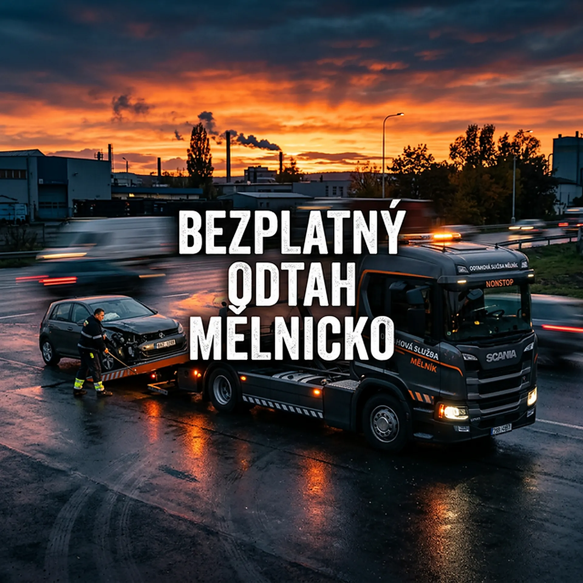 Bezplatný odtah – likvidace vozidel Mělník